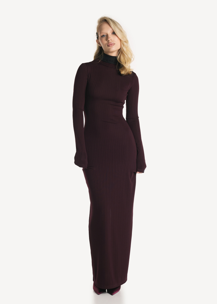Платье MUSE maxi wine ALÁBEL