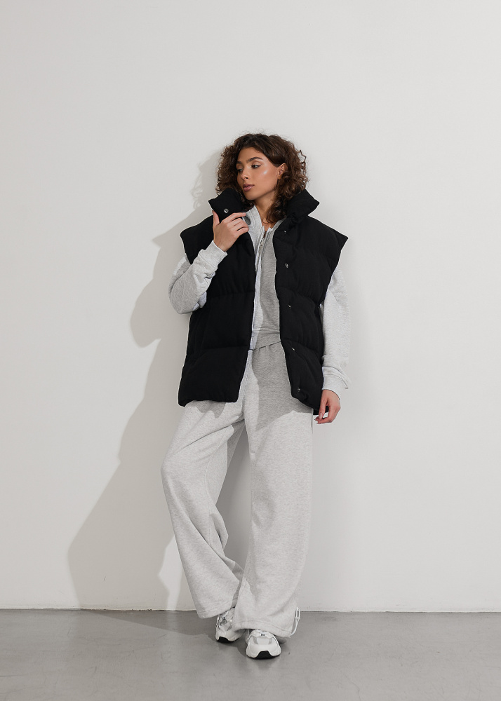 Жилет WOOL черный ALÁBEL