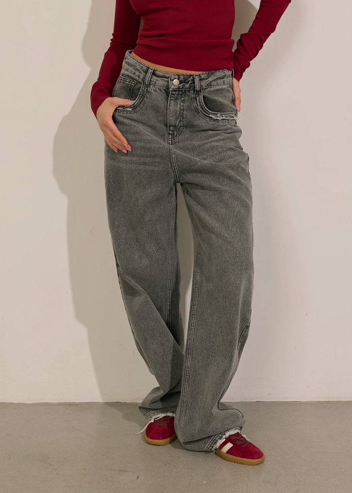 Джинсы BASIC серые ALÁBEL