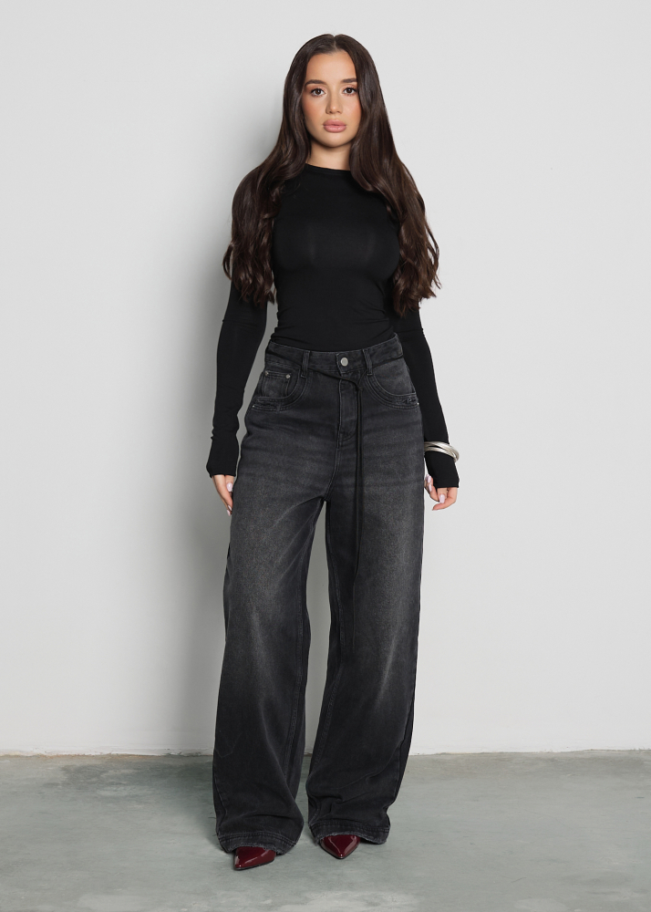 Джинсы BASIC черные ALÁBEL