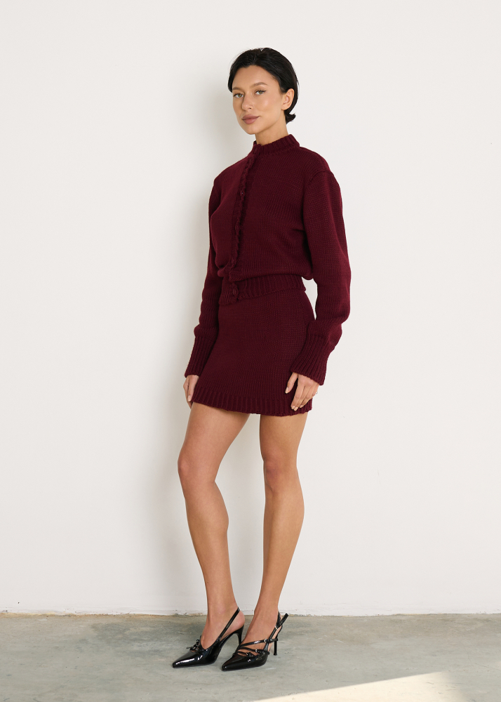 Кардиган ELEGANT bordo ALÁBEL