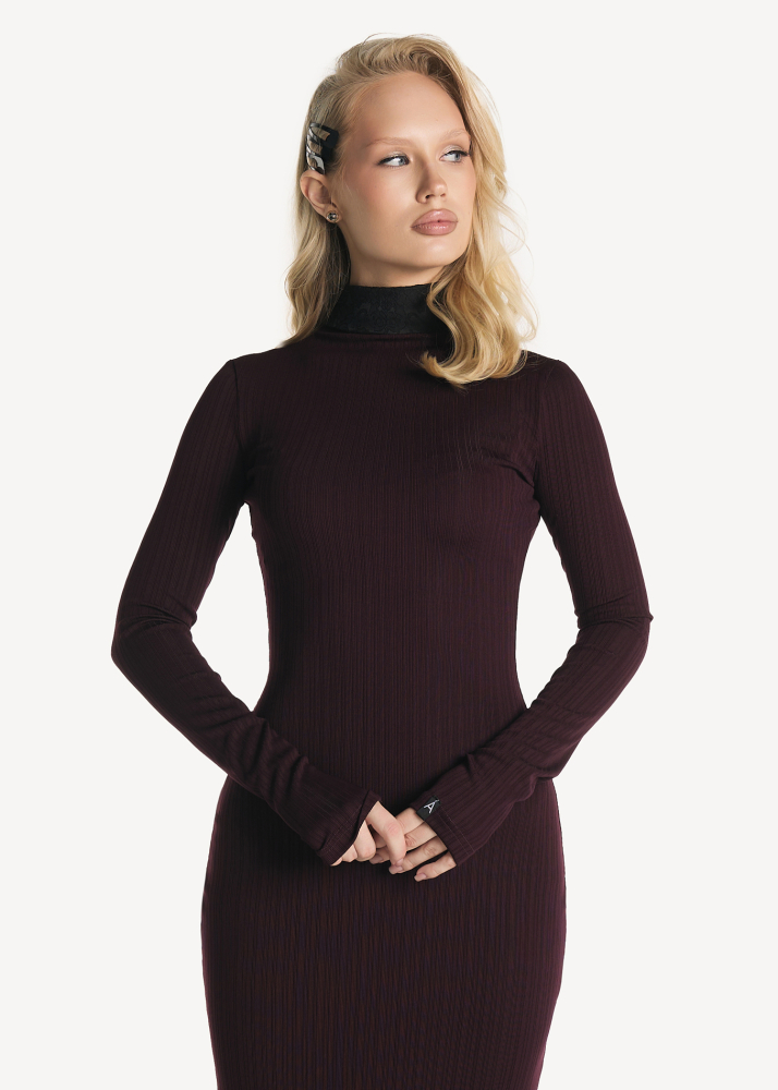 Платье MUSE maxi wine ALÁBEL