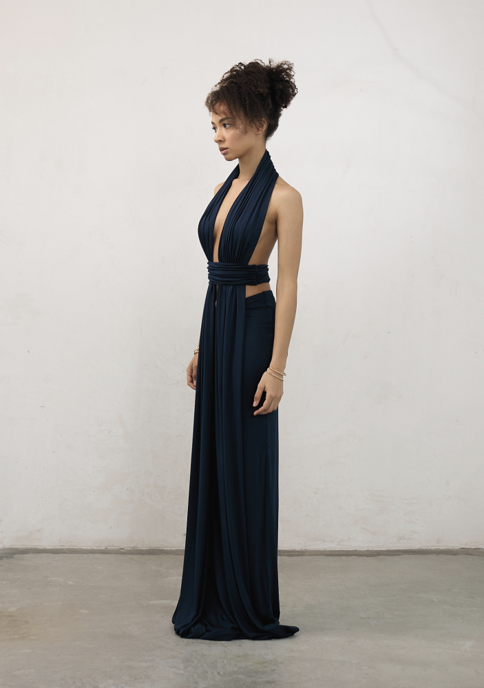 Платье Sienna navy blue ALÁBEL