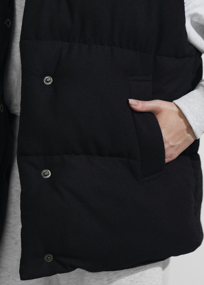 Жилет WOOL черный ALÁBEL