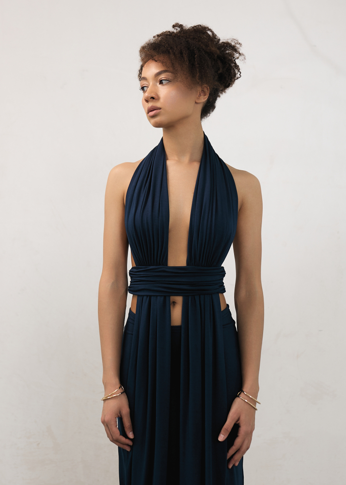 Платье Sienna navy blue ALÁBEL