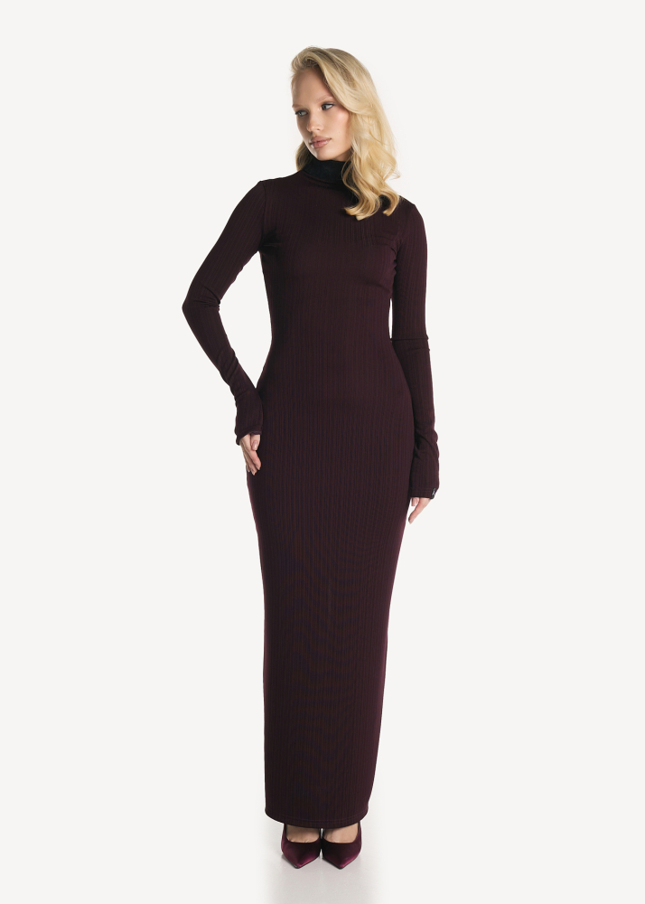 Платье MUSE maxi wine ALÁBEL