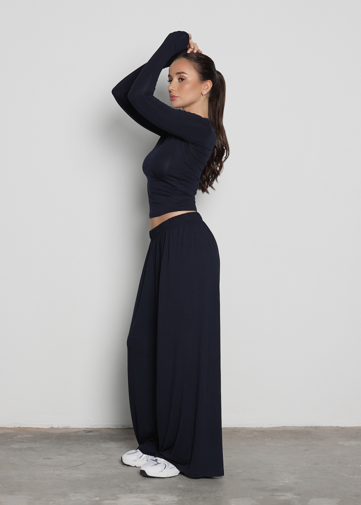 Брюки SKIN navy blue ALÁBEL