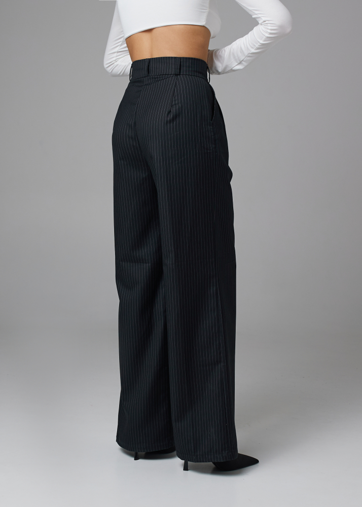 Брюки classic черные в полоску  ALÁBEL