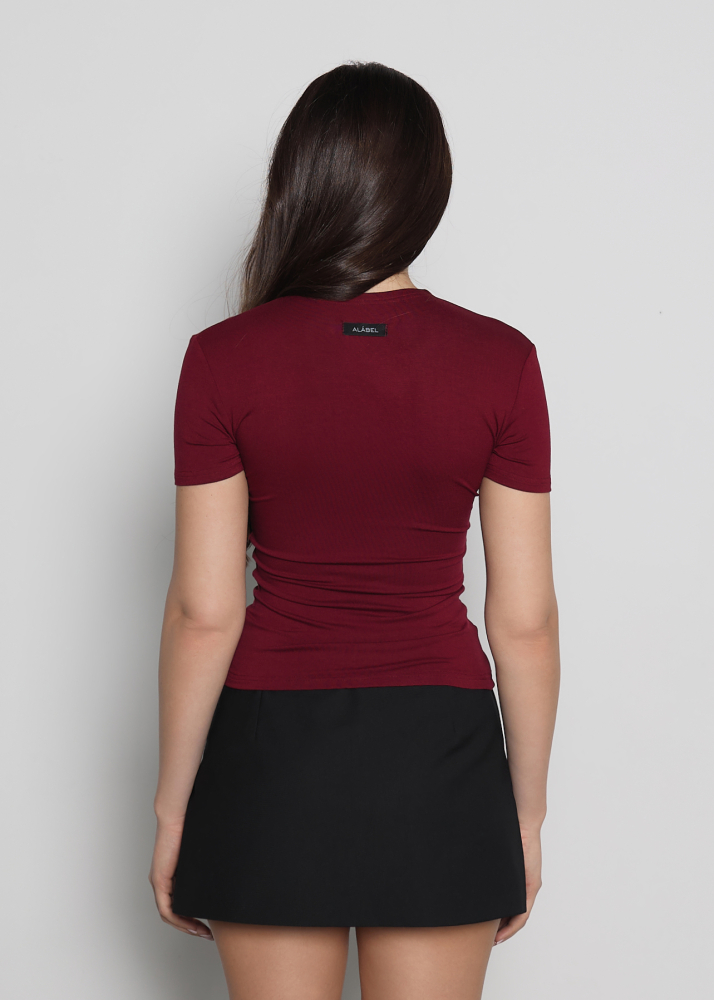 Футболка SKIN bordo ALÁBEL