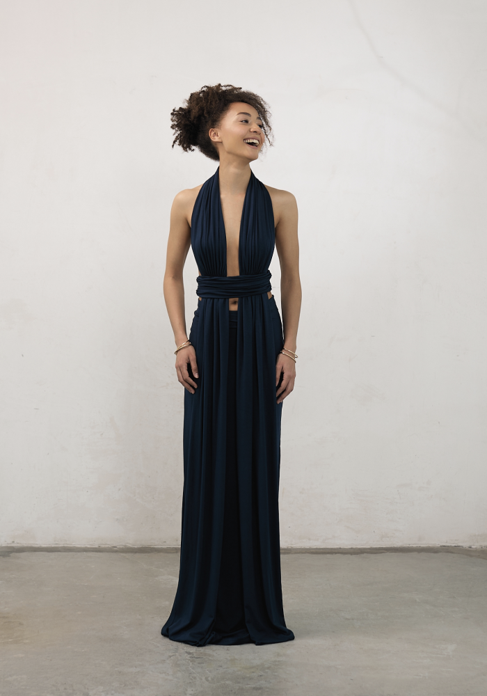 Платье Sienna navy blue ALÁBEL